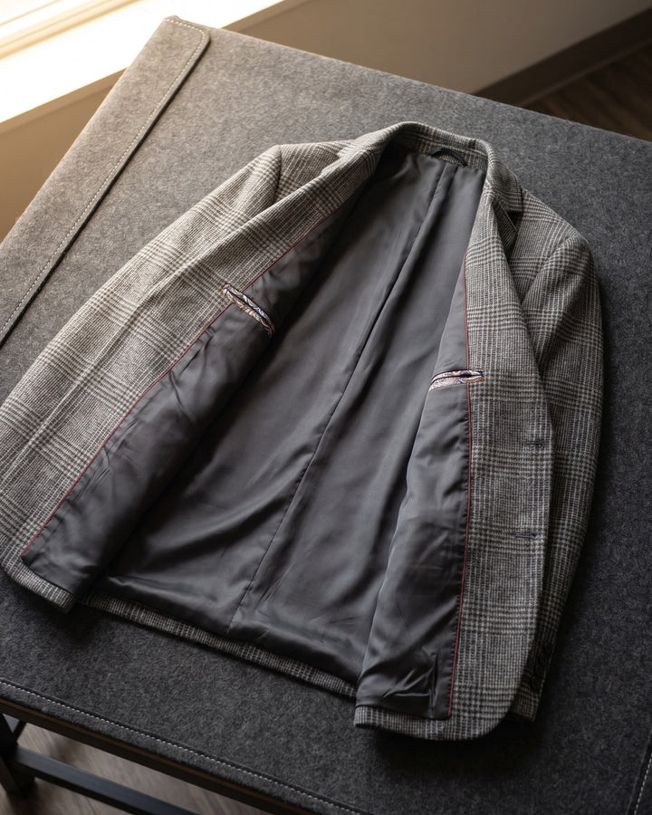 Giovanni Wool Glen Plaid Blazer