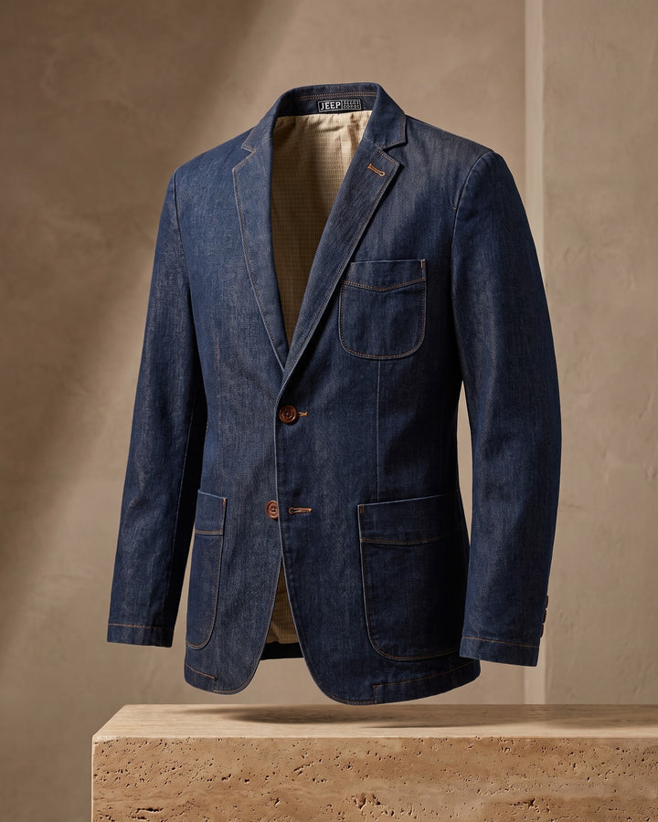 Lino Denim Blazer