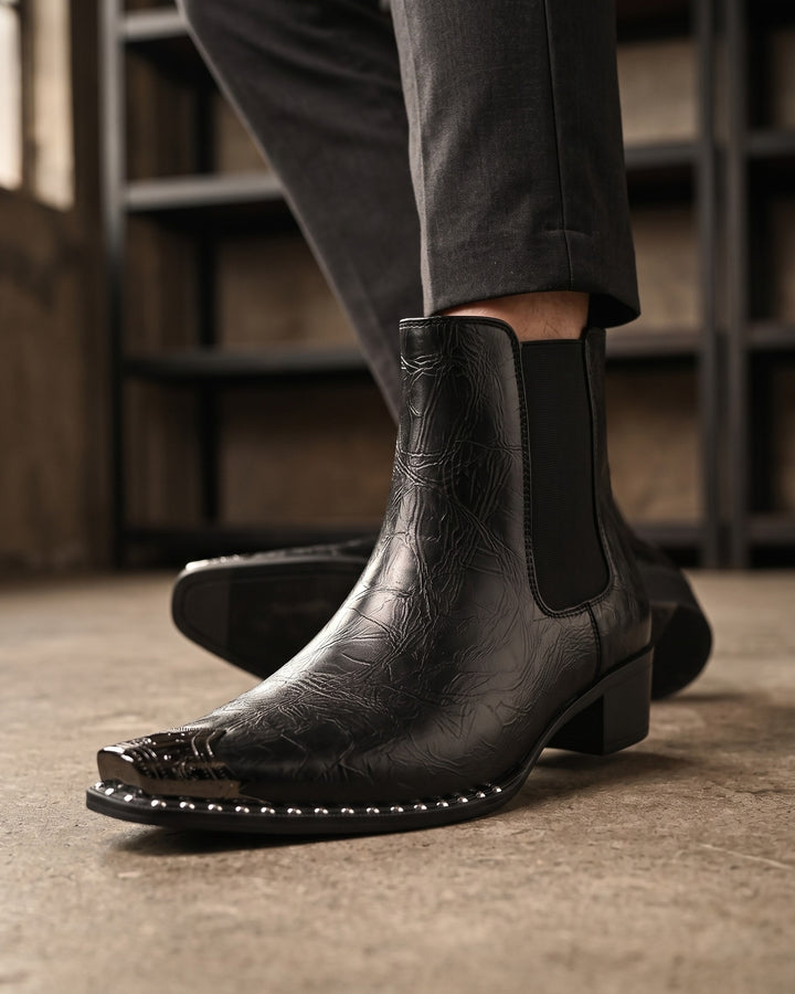 Fernanda Faux Leather Chelsea Boot