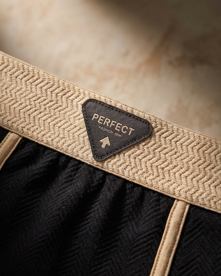 Vincenzo Chevron Cotton Trunks