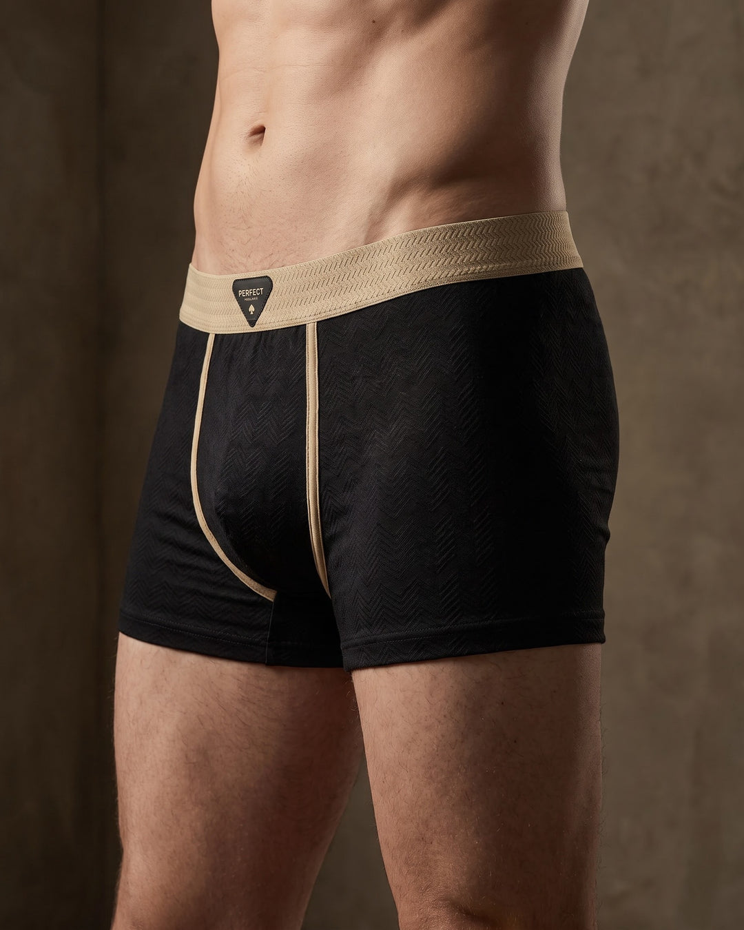 Vincenzo Chevron Cotton Trunks