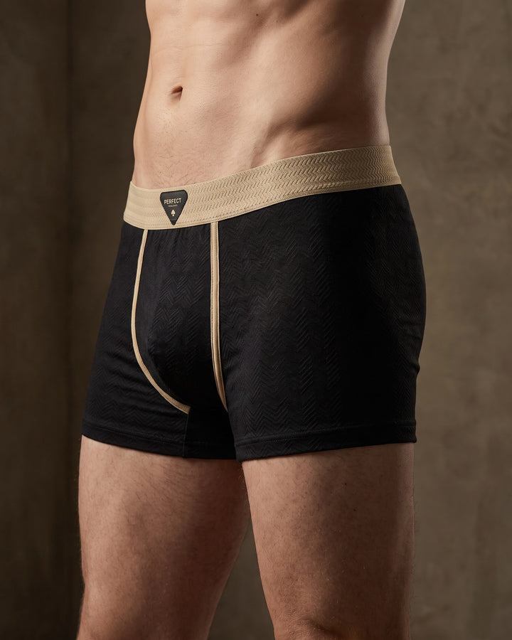 Vincenzo Chevron Cotton Trunks