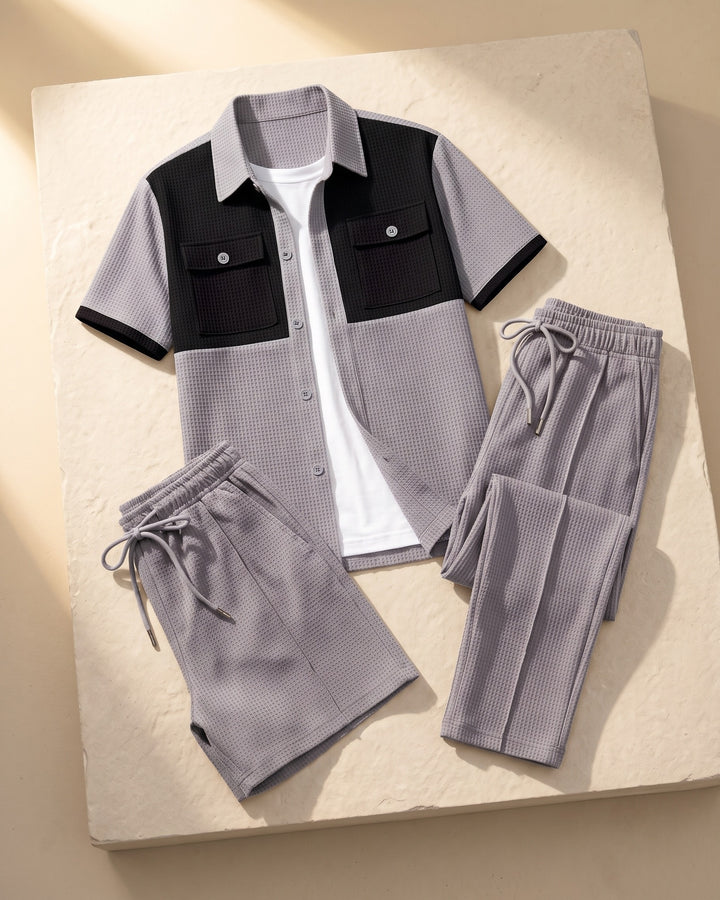 Giorgio Waffle-Knit Coordinate Set
