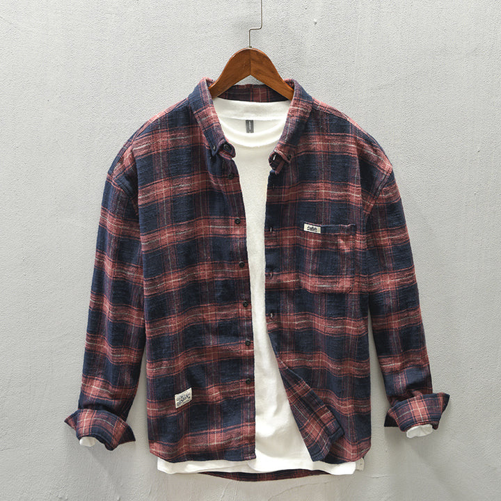 Adriano Cotton Check Shirt