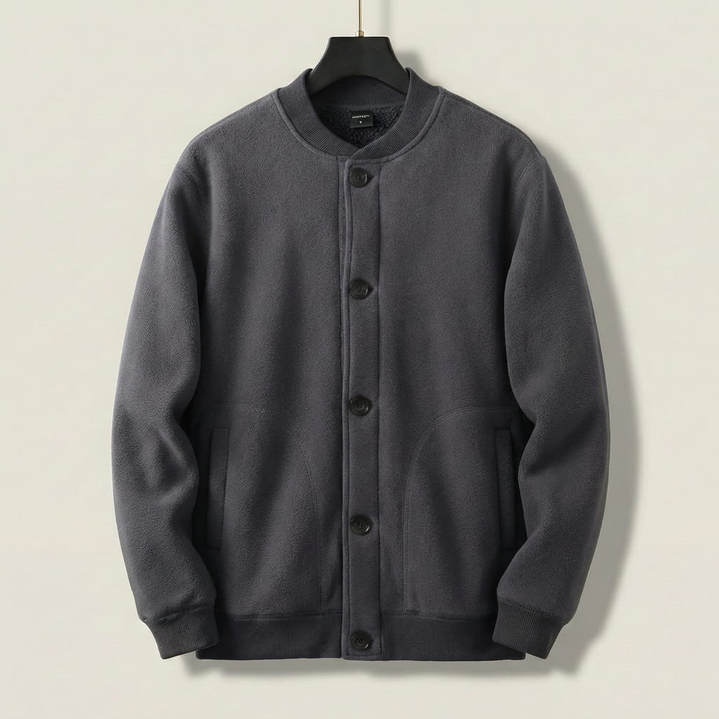 Emilio Fleece Lined Button Jacket
