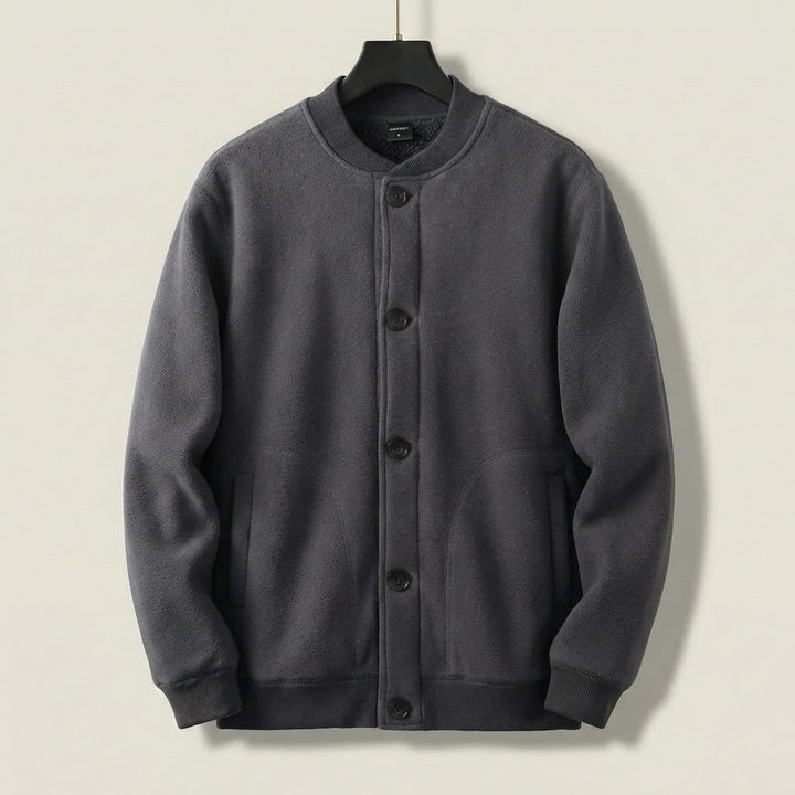 Emilio Fleece Lined Button Jacket