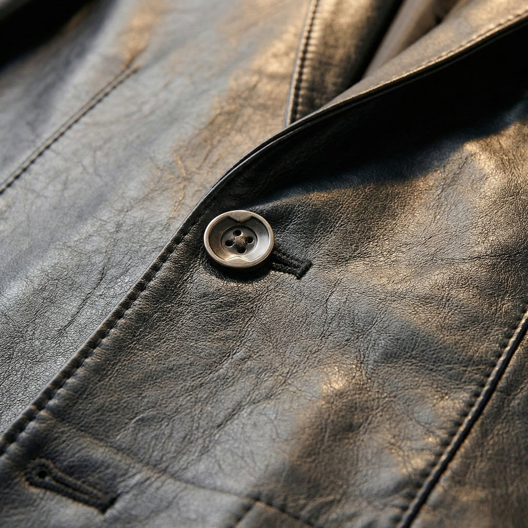 Ricardo Leather Blazer
