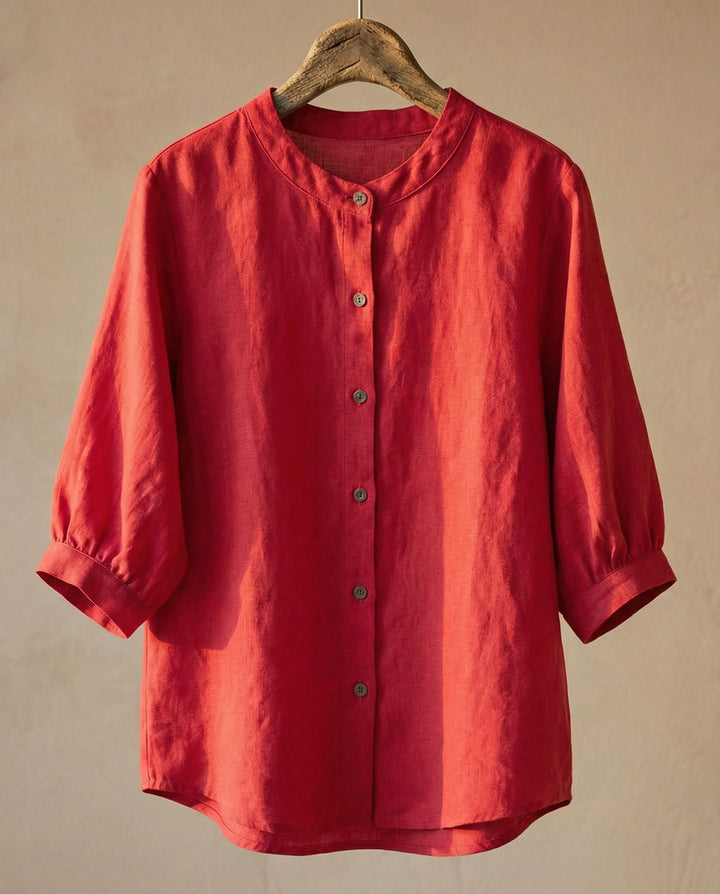 Giulia Cotton-Linen Blouse