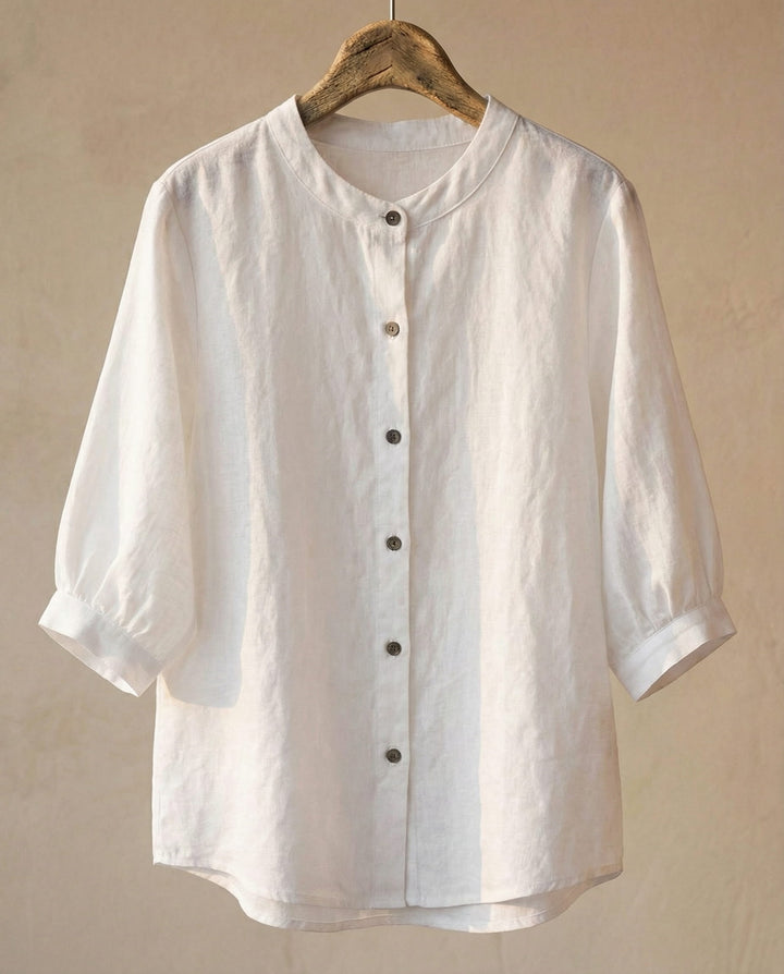 Giulia Cotton-Linen Blouse