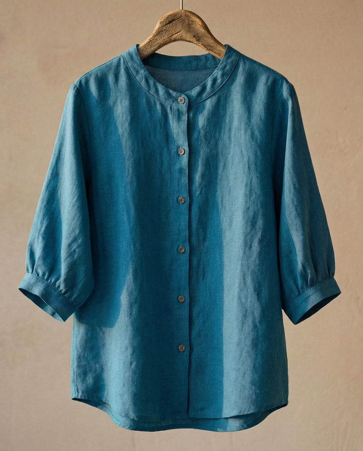 Giulia Cotton-Linen Blouse