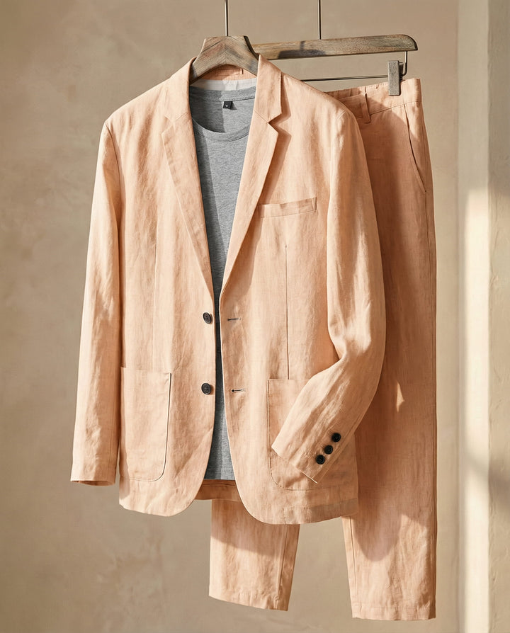 Lorenzo Linen-Blend Suit