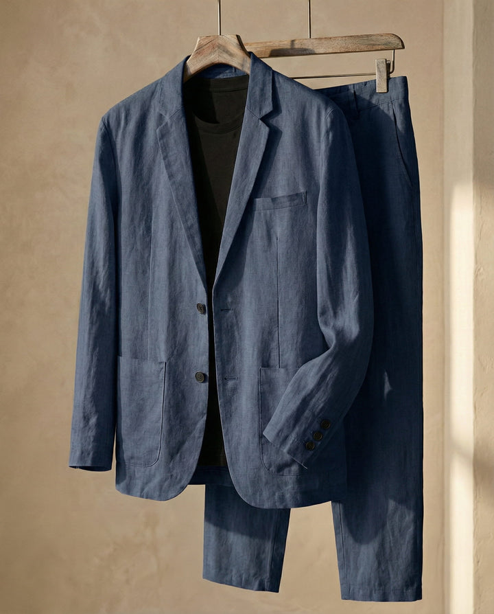 Lorenzo Linen-Blend Suit