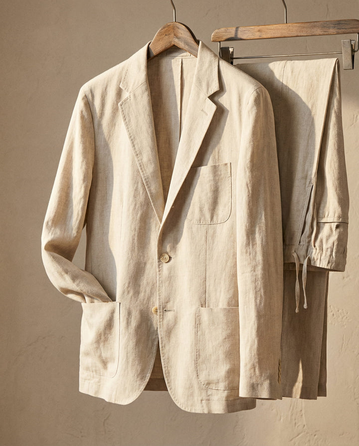 Santiago Linen-Blend Suit