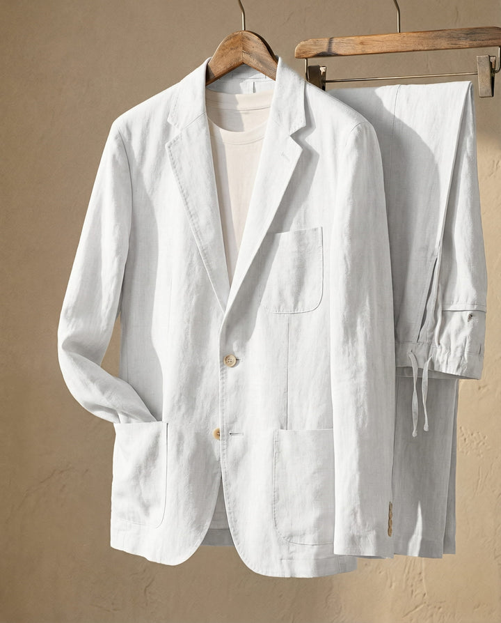 Santiago Linen-Blend Suit