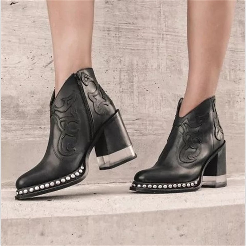 Marisol Studded Western Boots