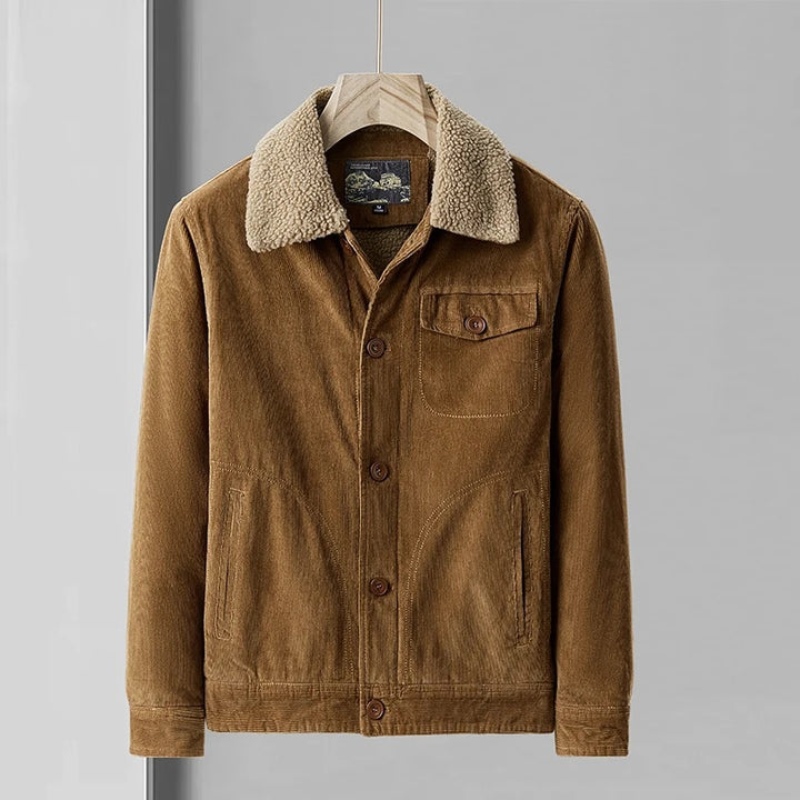 Marcello Sherpa-Lined Corduroy Jacket