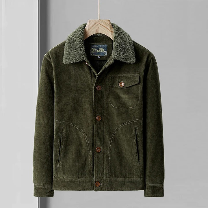 Marcello Sherpa-Lined Corduroy Jacket