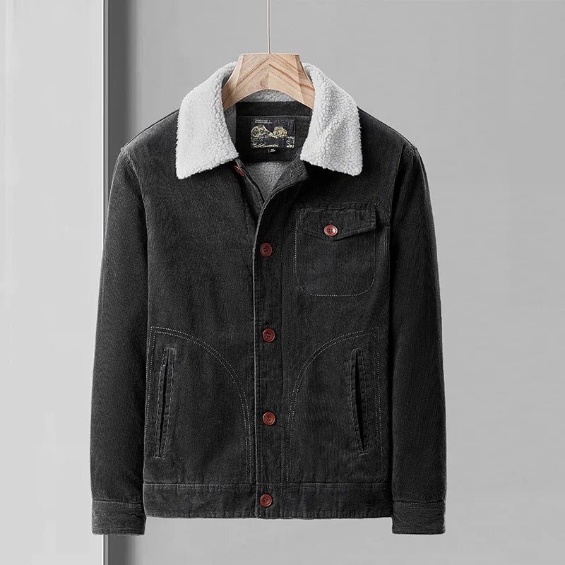 Marcello Sherpa-Lined Corduroy Jacket