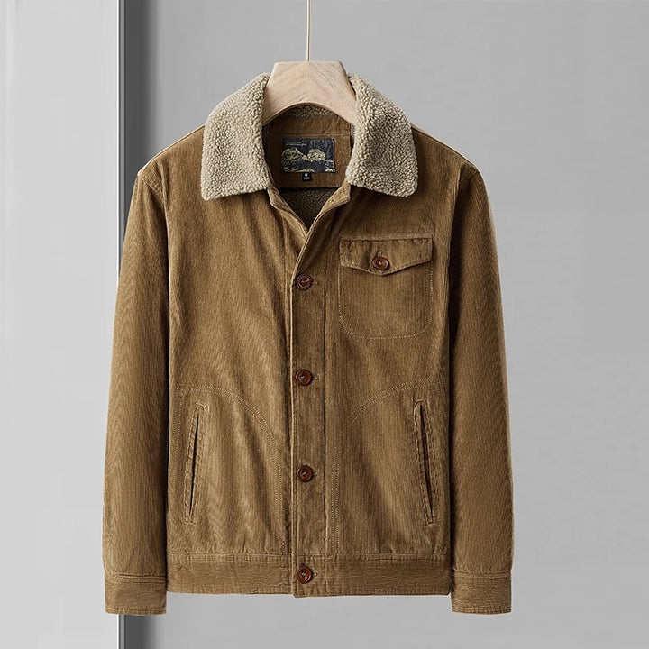 Marcello Sherpa-Lined Corduroy Jacket