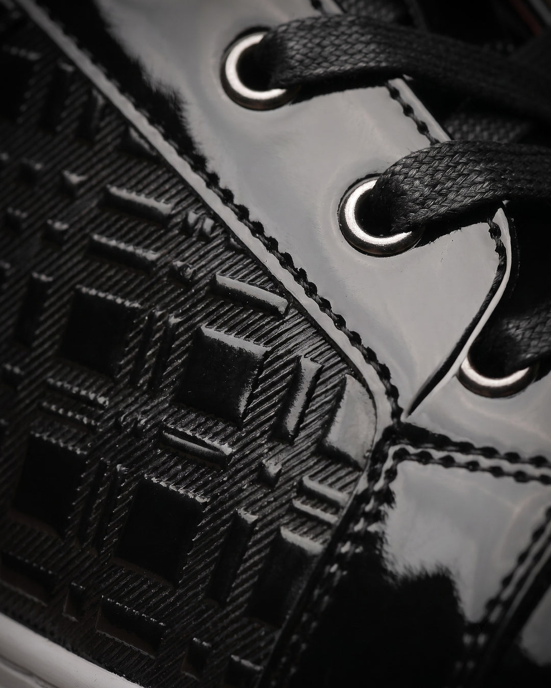 Marino Patent-Effect Sneakers