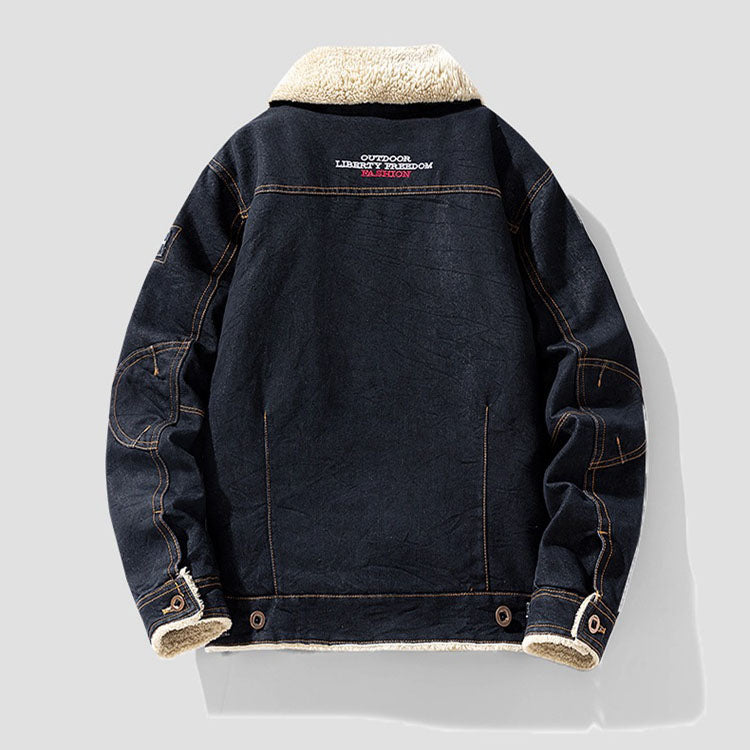 Maurizio Sherpa-Lined Denim Jacket