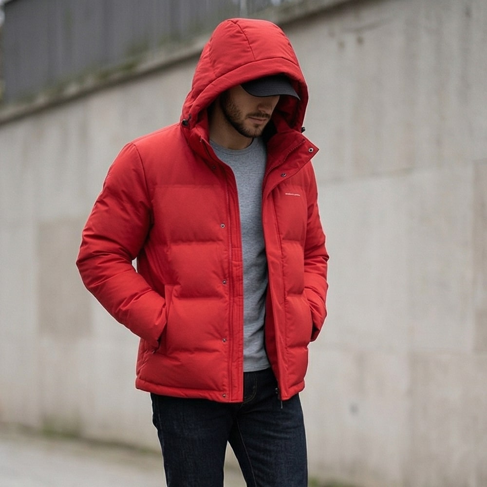 Alberto Goose Down Hooded Jacket