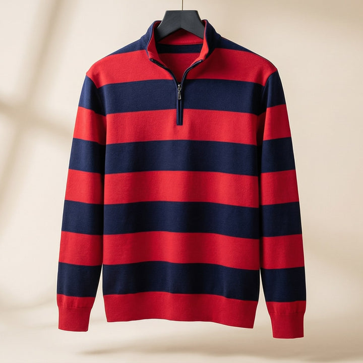 Federico Cotton Quarter-Zip Sweater