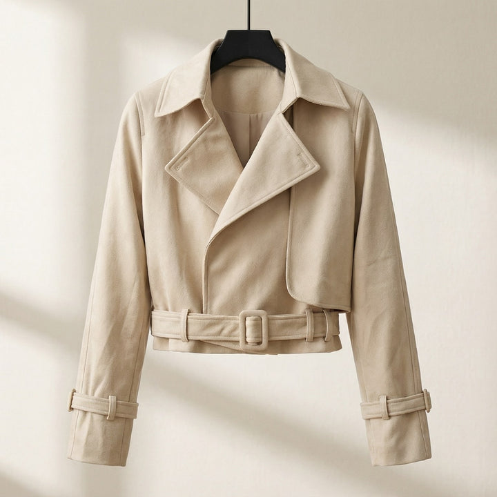 Elena Cropped Belted Jacket