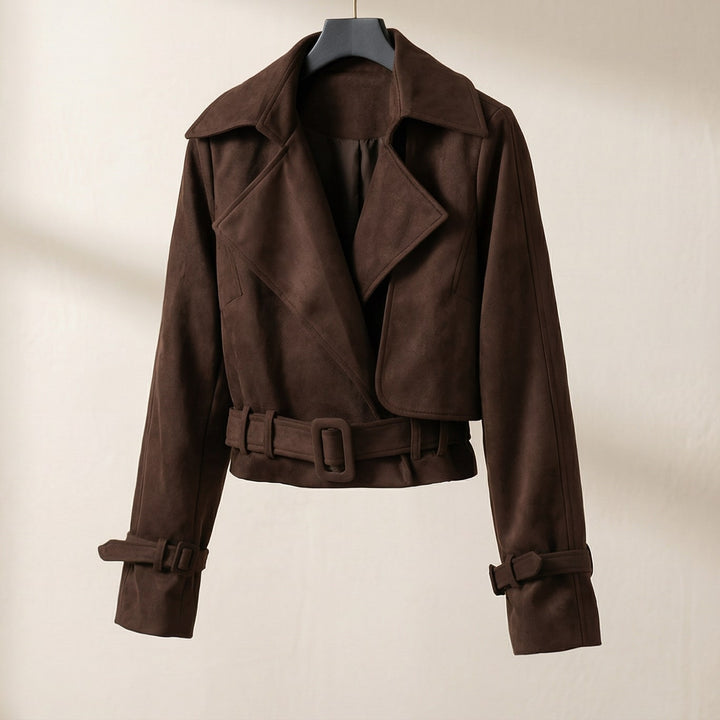 Elena Cropped Belted Jacket