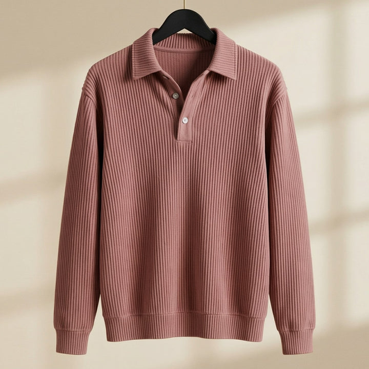 Enzo Ribbed Knit Polo