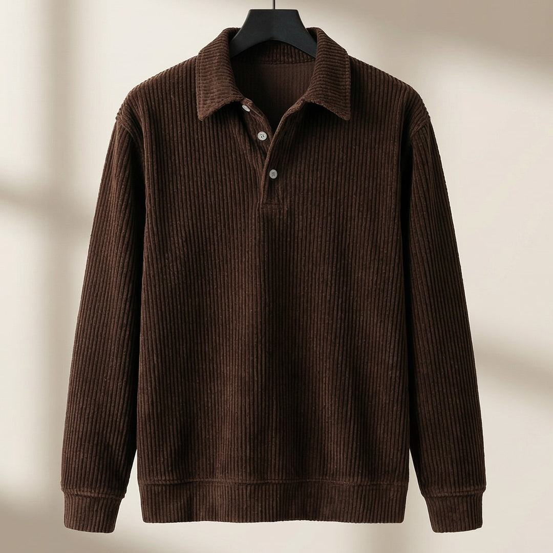 Enzo Ribbed Knit Polo