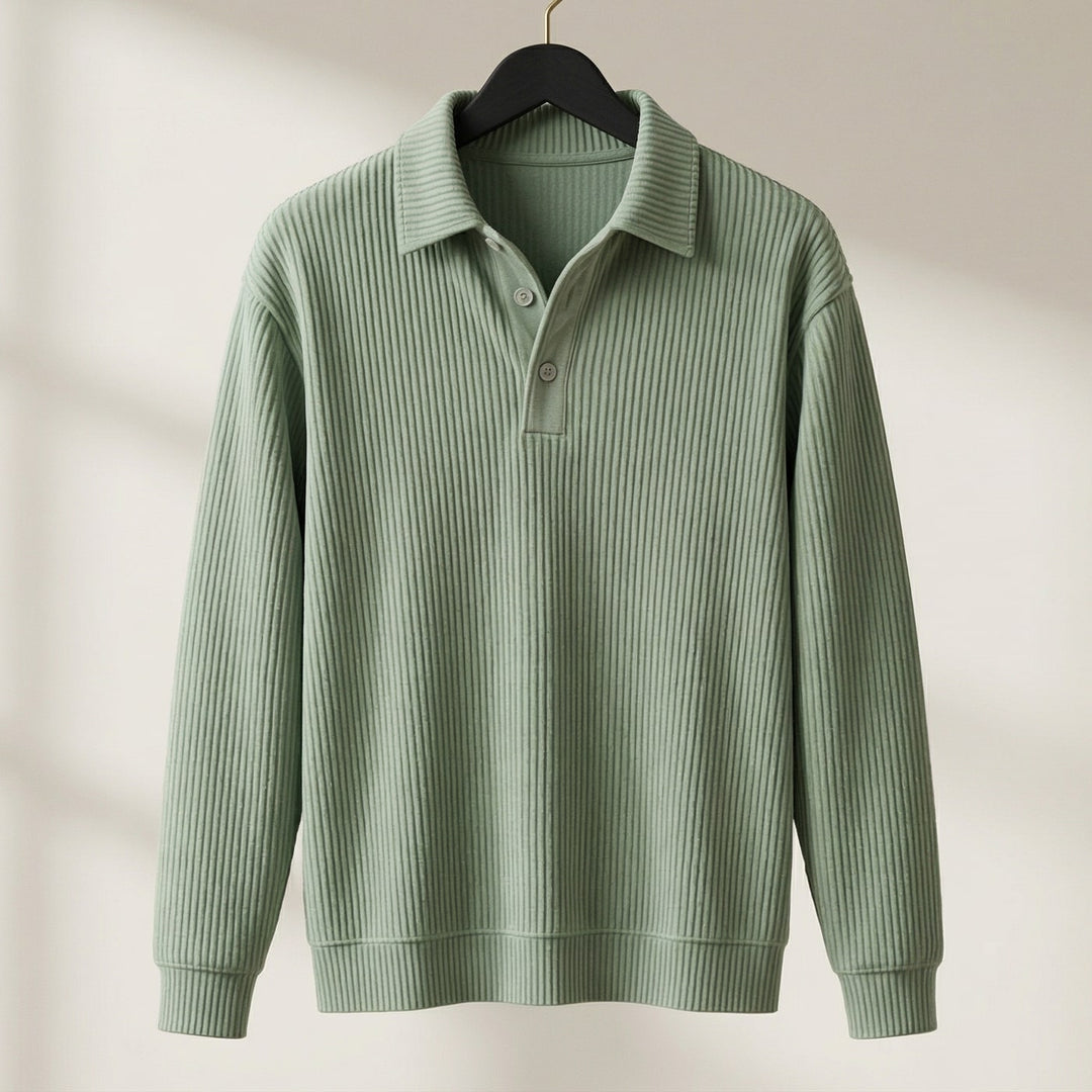 Enzo Ribbed Knit Polo