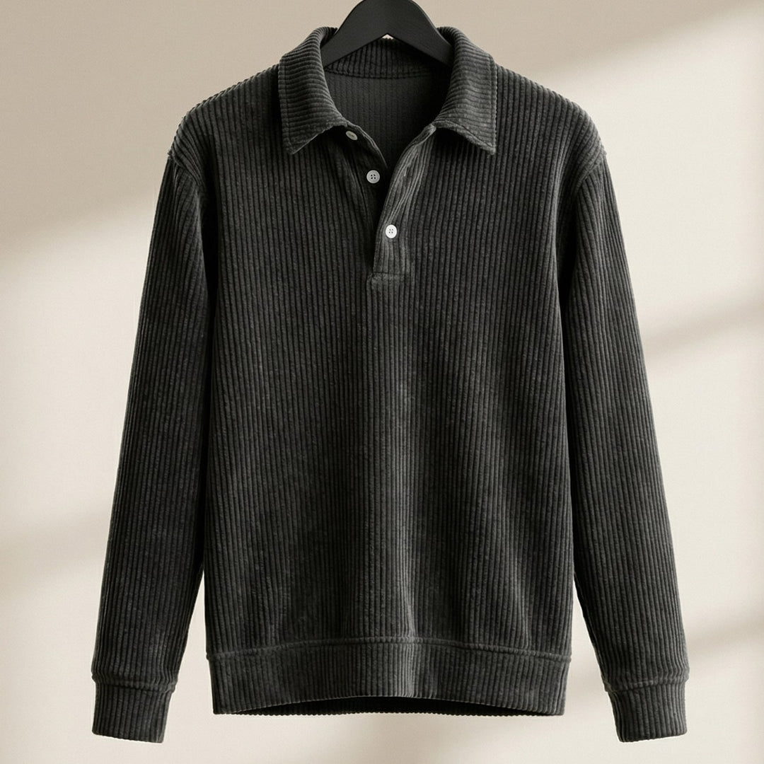 Enzo Ribbed Knit Polo