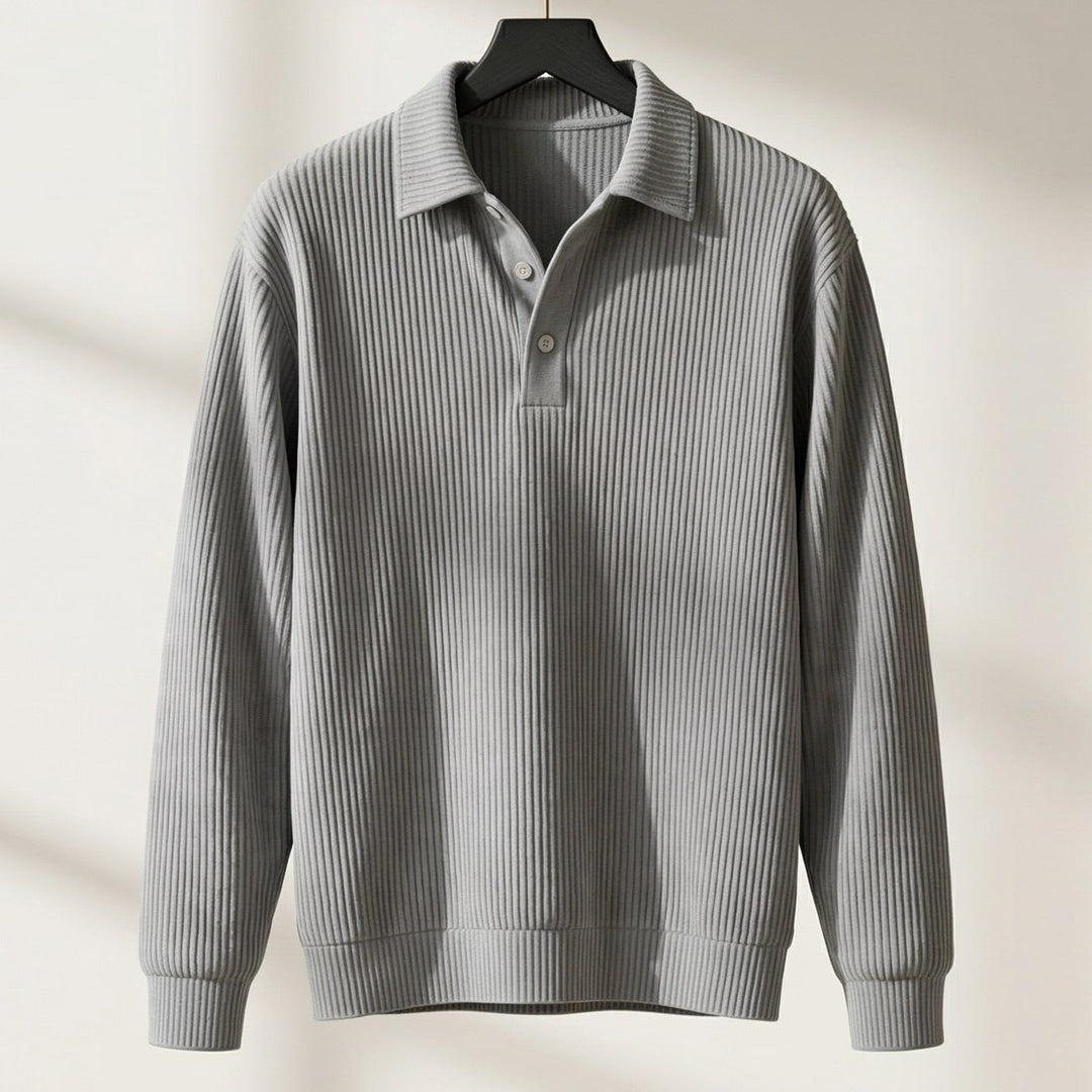 Enzo Ribbed Knit Polo