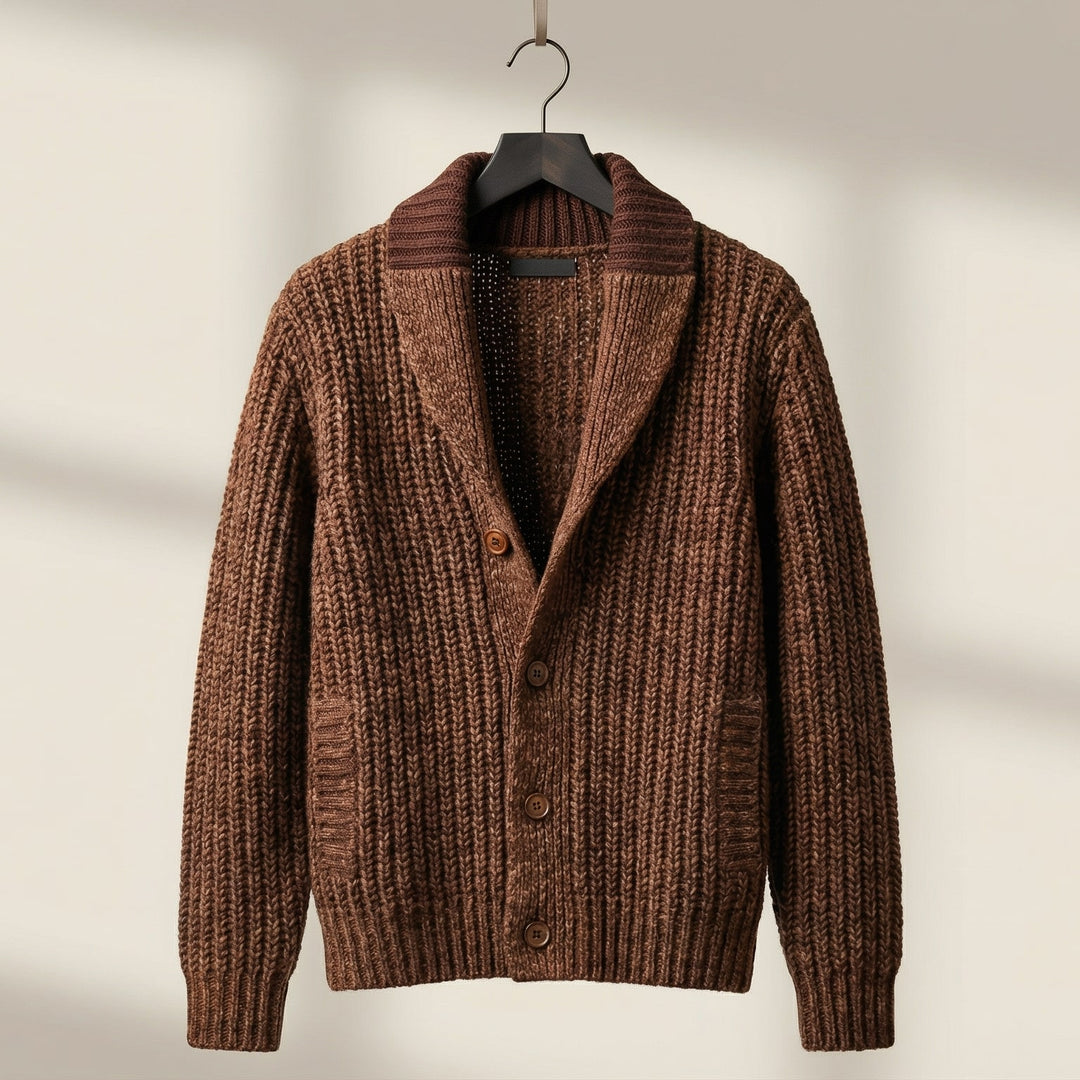 Giulio Shawl-Collar Knit Cardigan