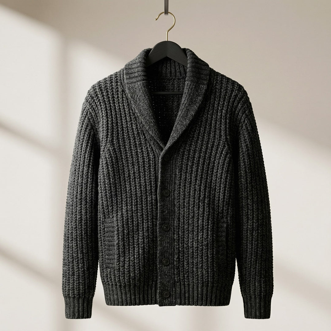 Giulio Shawl-Collar Knit Cardigan