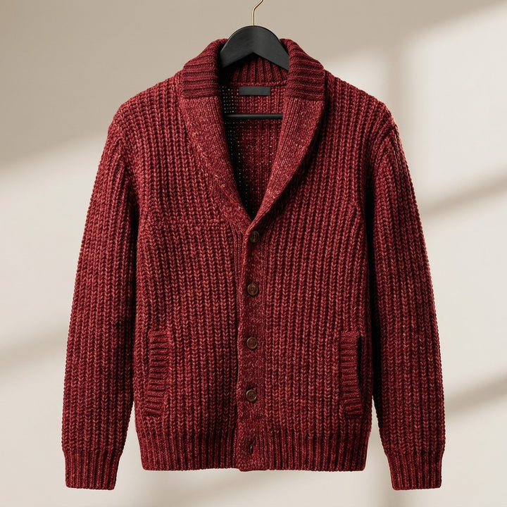 Giulio Shawl-Collar Knit Cardigan