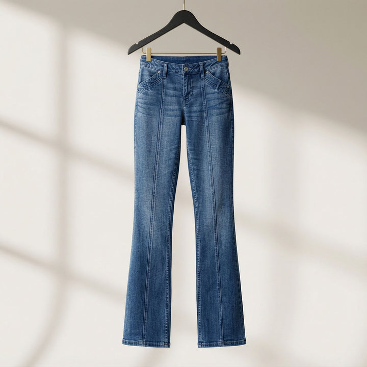 Alessia Cotton Flared Denim Jean