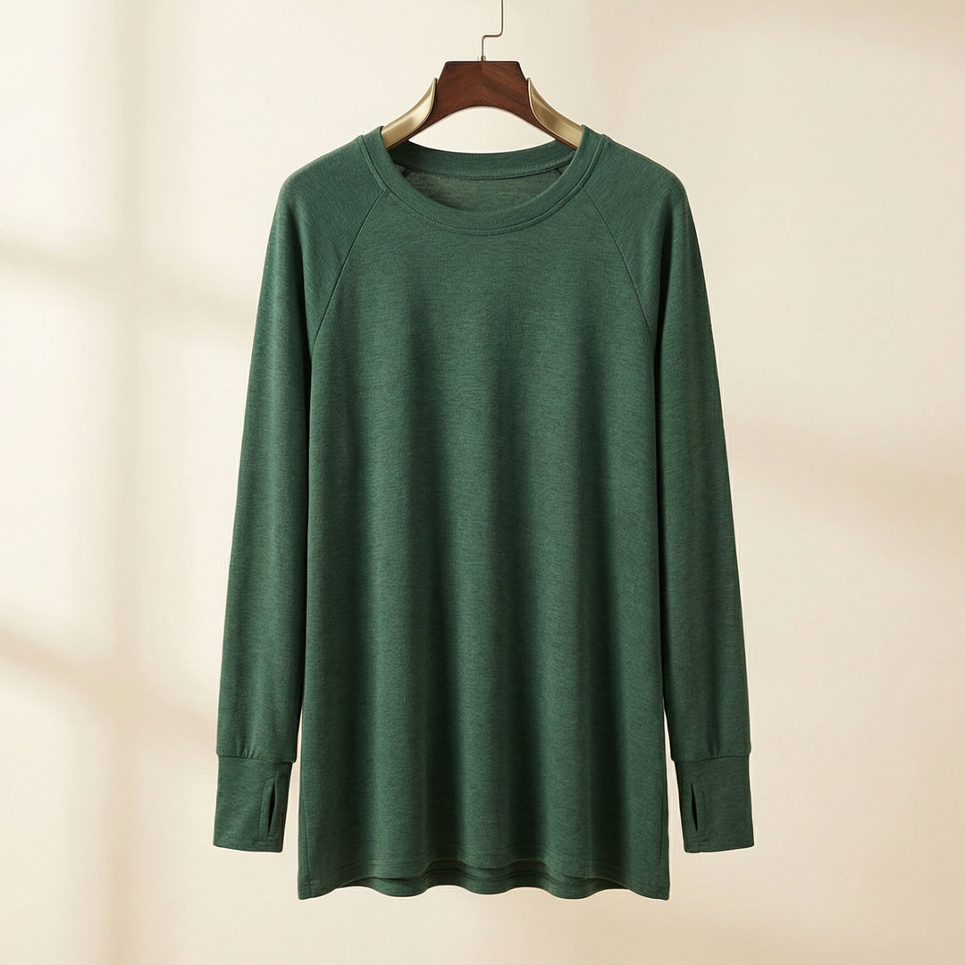 Serena Soft Raglan Long-Sleeve Top