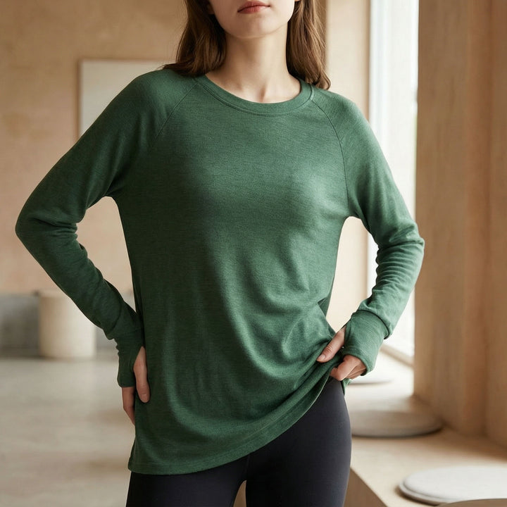 Serena Soft Raglan Long-Sleeve Top