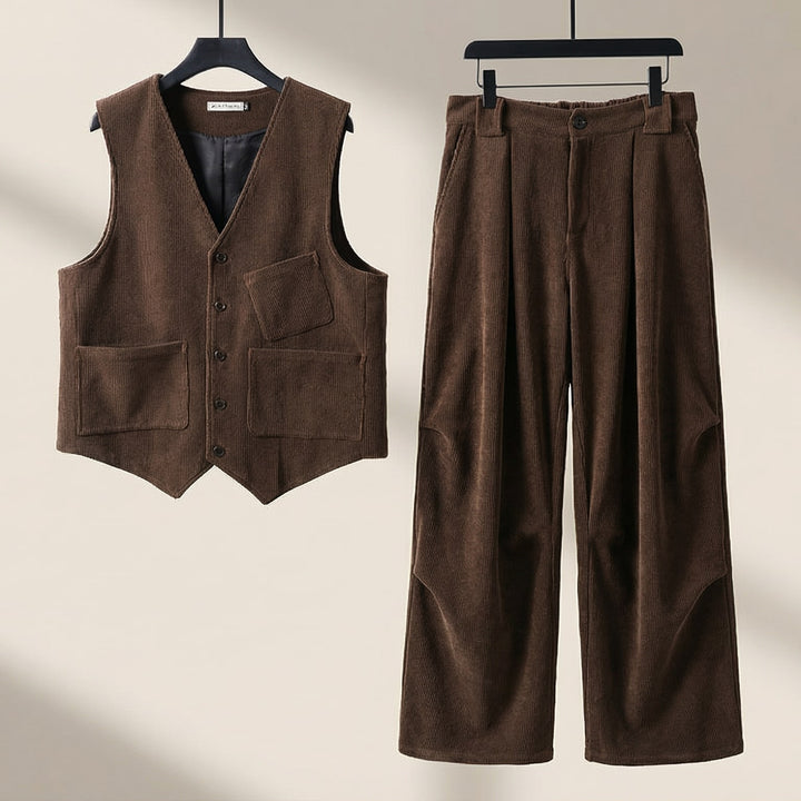 Marcello Cotton Vest & Trouser Set