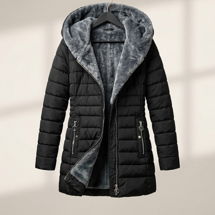 Caterina Hooded Quilted Coat