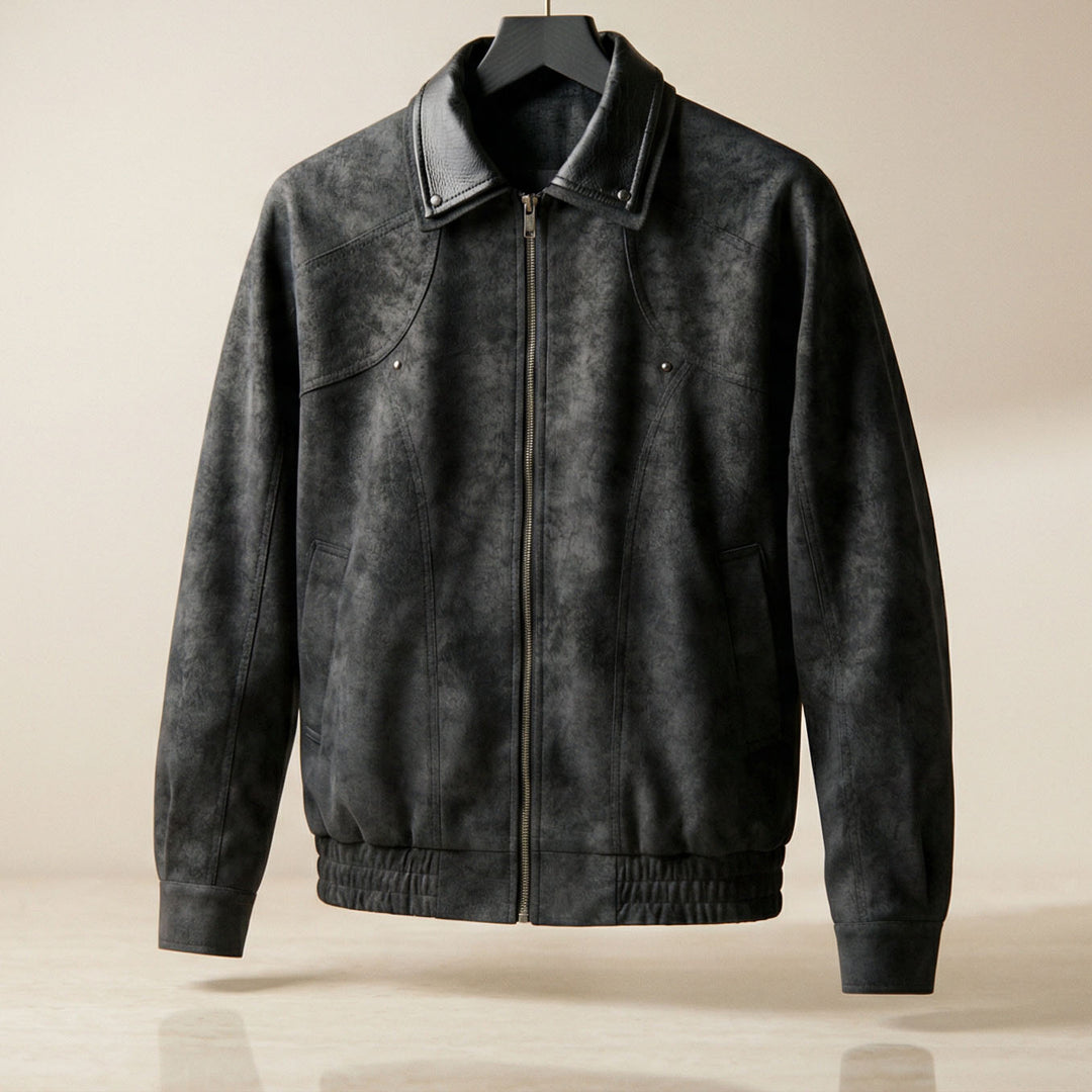 Stefano Suede Zip Jacket