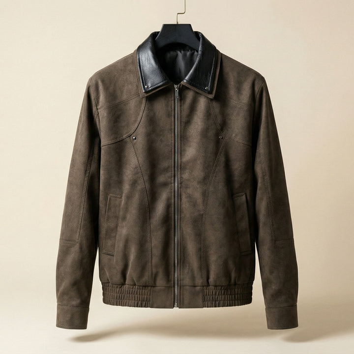 Stefano Suede Zip Jacket