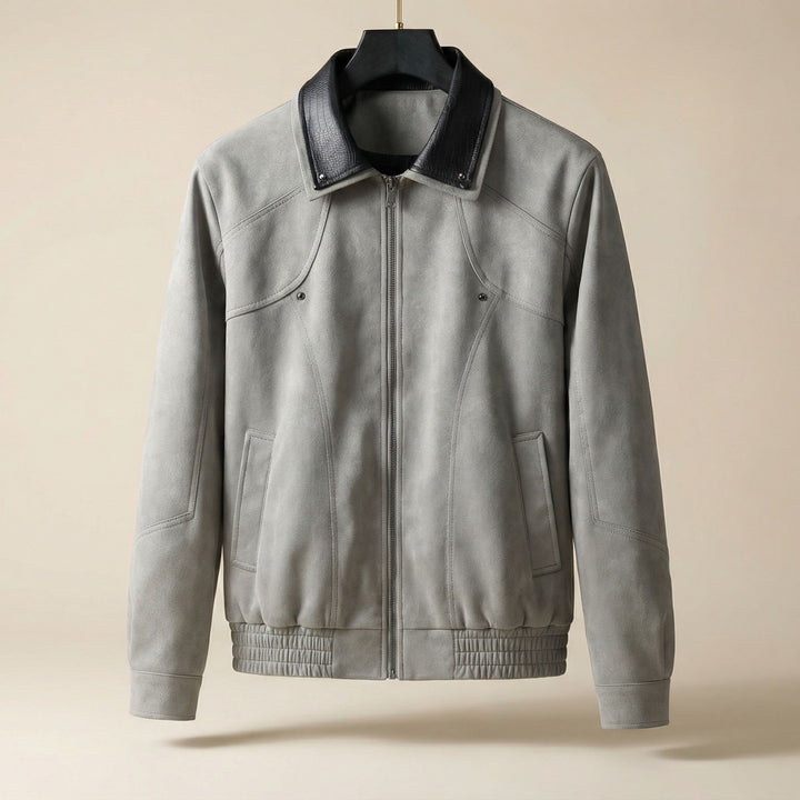 Stefano Suede Zip Jacket