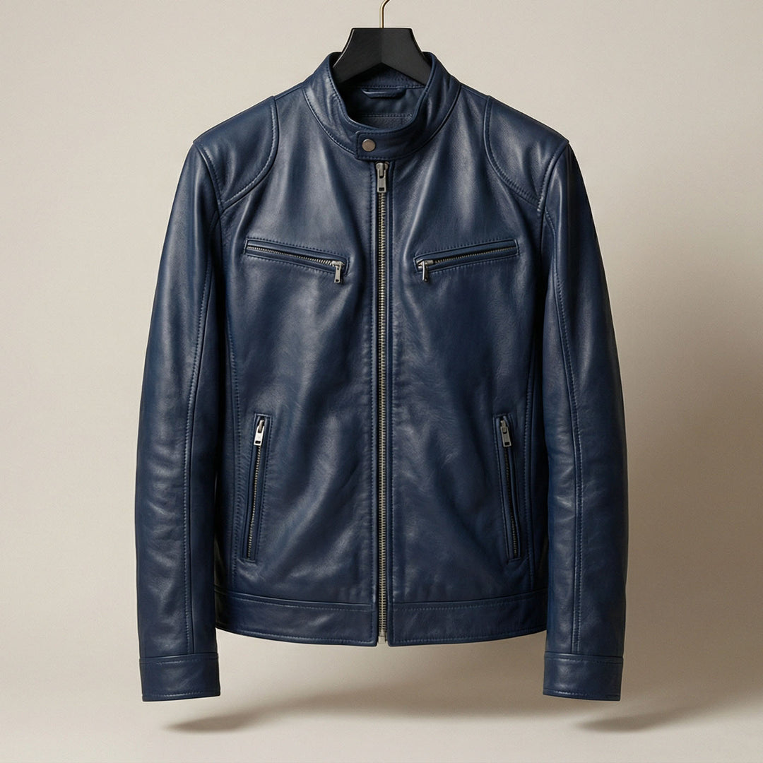 Lorenzo Leather Zip Jacket