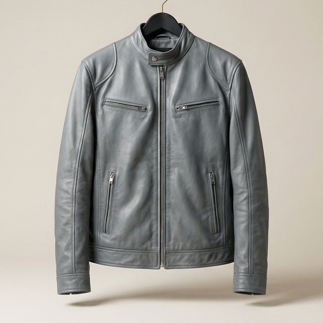 Lorenzo Leather Zip Jacket
