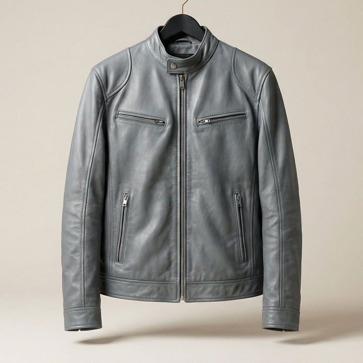 Lorenzo Leather Zip Jacket