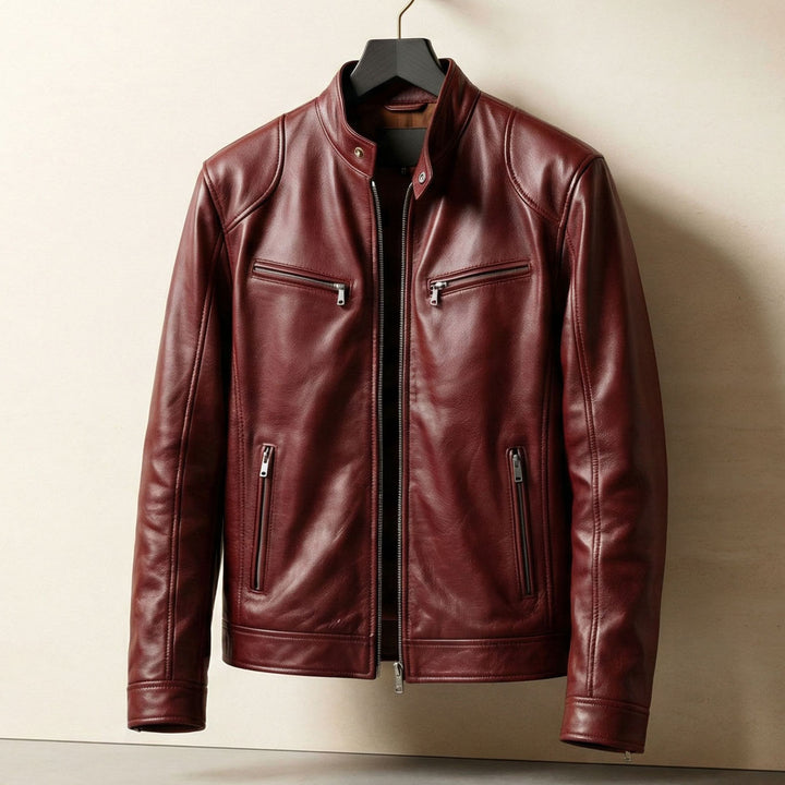 Lorenzo Leather Zip Jacket