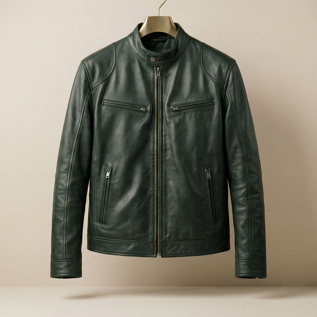 Lorenzo Leather Zip Jacket